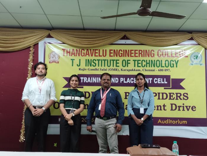 On-Campus Placement Drive by QSpiders and Pro Spiders, on 26 Sep 2025