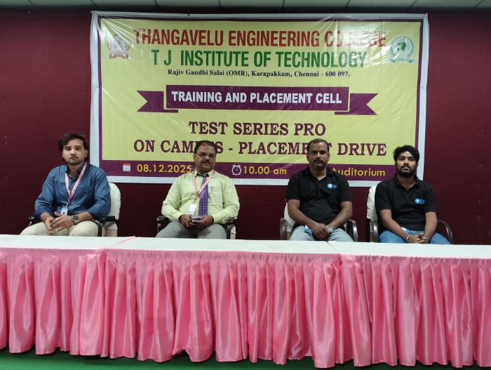 On-Campus Placement Drive by TestSeries Pro, on 08 Dec 2025